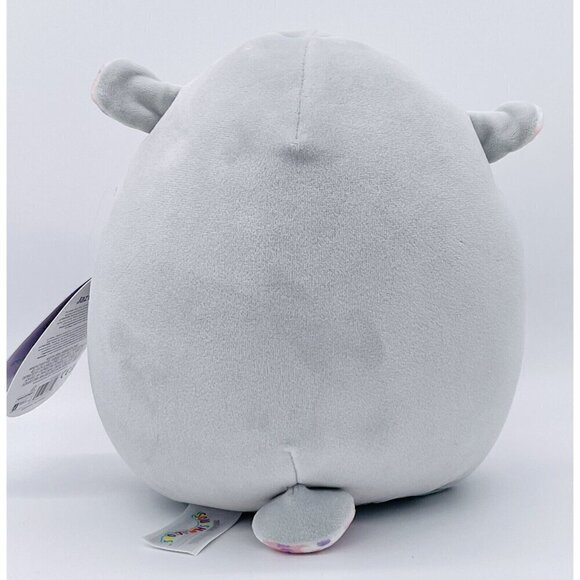 NWT Squishmallows 8” Elea Lamb Grey Pink Floral Belly Squishdate 05.30.2023 - Picture 3 of 7